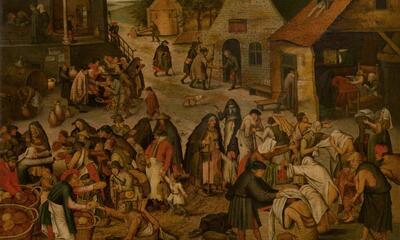 Brueghel, Zeven werken van barmhartigheid, Collectie KMSKA - Vlaamse Gemeenschap