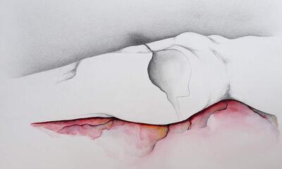 Grace Schwindt, Leg Restling, 2023 copyright the artist, courtesy Galerie Peter Kilchmann Zurich
