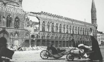 Laatste vluchtelingen verlaten Ieper