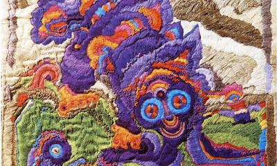 lngrid Six (1950-).  Ik kom van de maan. 1977. Textielkunst