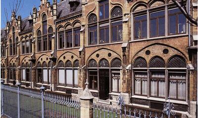 Louis Cloquet (1849-1920). Rommelaere-lnstituut, Bijloke, Gent. Na 1900. Eclecticisme