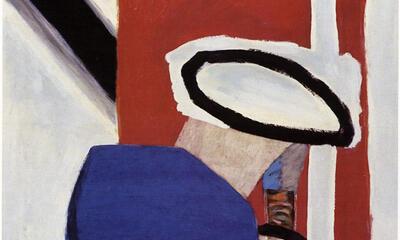 Roger Raveel (1921-2013). Hommage à Giotto. 1956. Taptoe
