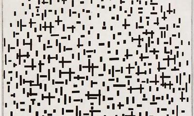 Piet Mondriaan, Compositie met lijnen, 1917 