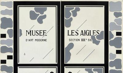Marcel Broodthaers, Musée d'Art Moderne, Les Aigles section XIXe siécle 