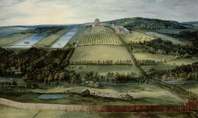 Jean Brueghel dit de Velours, Vue du Château de Mariemont, 1612. © Musée des Beaux-Arts de Dijon, foto François Jay