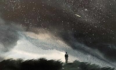 Aquarel van Nicola Magrin, 2022