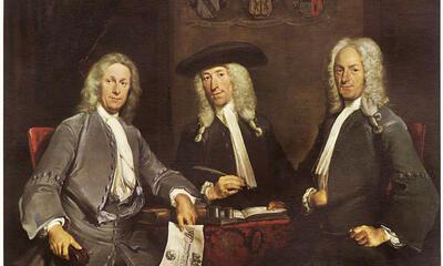 Cornelis Troost (1697-1750). Drie overlieden van het Chirurgijnsgilde te Amsterdam, 1731