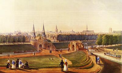 A. I. Melling, Gezicht op Leeuwarden, gem. Melling 1812