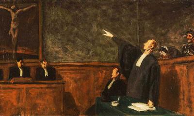 Honoré Daumier, Le pardon. 1865