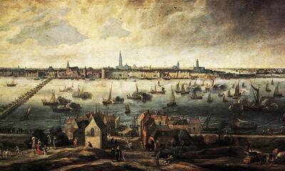 Jan Wildens, Gezicht op de rede van Antwerpen,