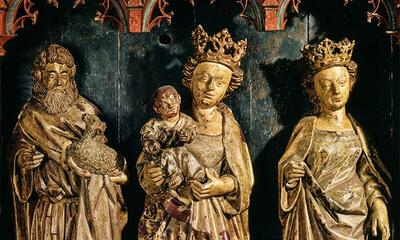 Limburgs atelier, Het apostelenretabel  uit de voormalige  begijnhofkerk  van Tongeren , 15e eeuw