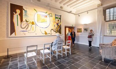 Roger Raveel expo Hooitijd in dialoog met Raveel