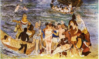 Edgard Tytgat, De verovering van Troje, 1950