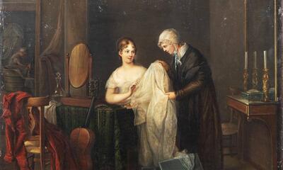 Elisabeth Marie Delatour, De bruidsjurk, 1815. 