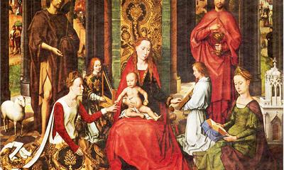 Johannes Memling, Het mystiek huwelijk van de H. Catharina,