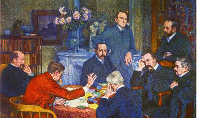 Theo van Rysselberghe, De lezing, 1903
