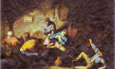 Adriaan van Ostade, Herbergtoneel 