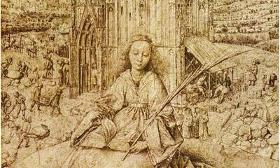Jan Van Eyck, De heilige Barbara, 1437