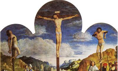 Justus van Gent, Kruisiging