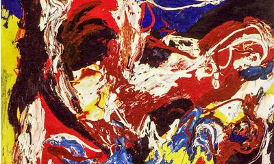 Karel Appel, Vliegende man, 1958