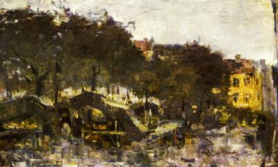 Willem Vogels, De Groentemarkt te Oostende 