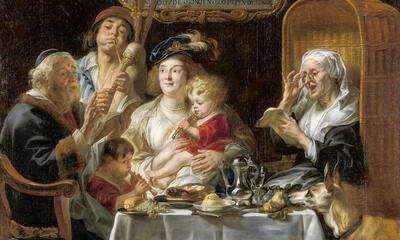 Jacob Jordaens, Soo d'oude songen, soo pepen de jonge 