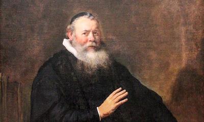 Rembrandt Harmenszoon van Rijn, Portret van Ds. Eleazar Swalmius, 1637