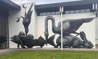10de Biënnale van de Schilderkunst - Muurschildering ROA