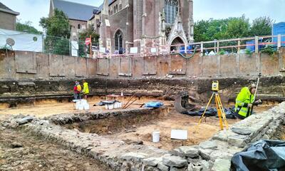 Foto 'De laatste Romeinen in het fort van Oudenburg' – Ex situ © Universiteit Gent