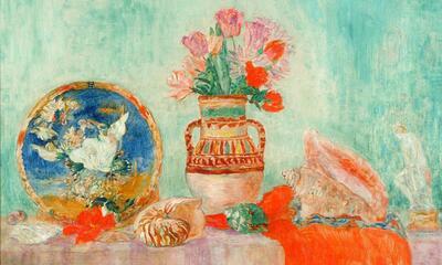 James Ensor, Lumières effeuillées, circa 1936