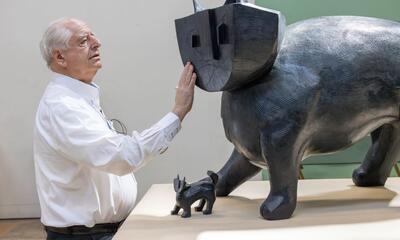 Portrait of William Kentridge, 2025, photo by Helge Mundt