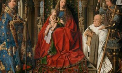 Jan van Eyck, Madonna met kannunik Joris van der Paele, 1436