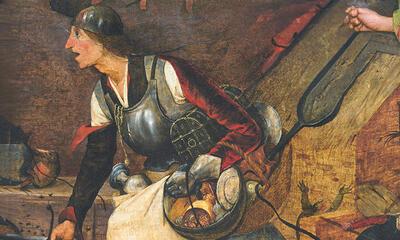 Pieter Bruegel de Oude, Dulle Griet (detail), Antwerpen, Brussel, 1563, 