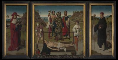Dieric Bouts De marteling van de heilige Erasmus ca. 1460