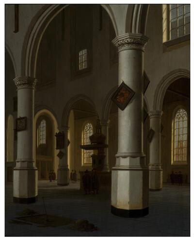 Hendrick Cornelisz. van Vliet, Interieur van de Oude Kerk in Delft