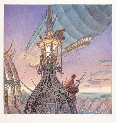 François Schuiten, Les Veilleurs, 1997, offset