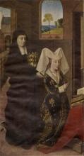 Petrus Christus - De schenkster met de Heilige Elisabeth