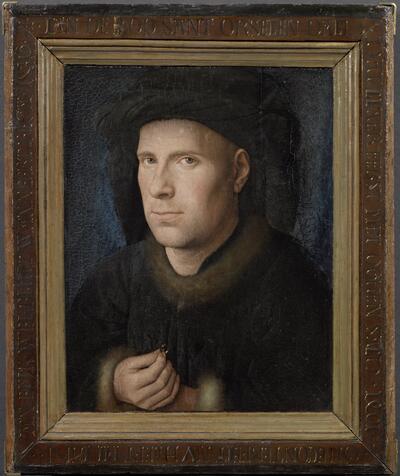 Jan van Eyck, Portret van Jan de Leeuw, 1436, olieverf op paneel, 33 x 27,5 cm
