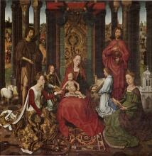 Hans Memling Het mystiek huwelijk van de H. Catharina