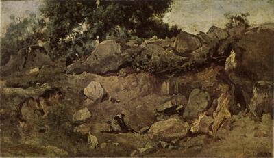 Jean-Baptiste Corot, Steengroeve te Fontainebleau