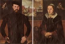 Pieter Pourbus - Portret van Jan Fernaguut en portret van zijn echtgenote