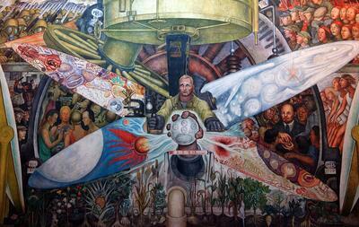 Mexicaans muralisme: Diego Rivera, El hombre controlador del universo, 1934
