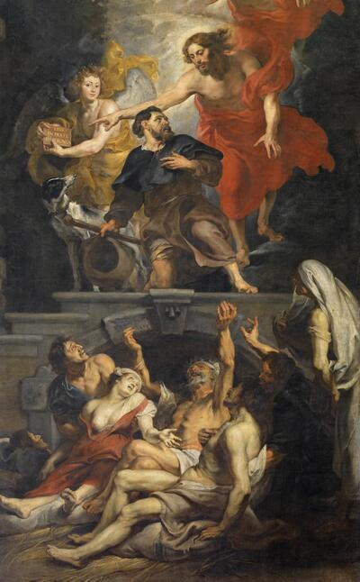 Peter Paul Rubens, De heilige Rochus door Christus aangesteld tot patroon van de pestlijders 