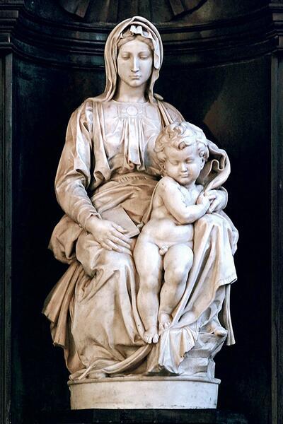 Michelangelo, Madonna met kind, Brugge
