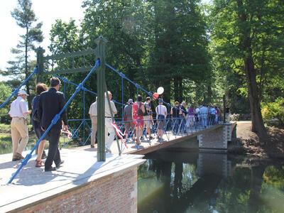 Voetgangersbrug Kasteel van Wissekerke 