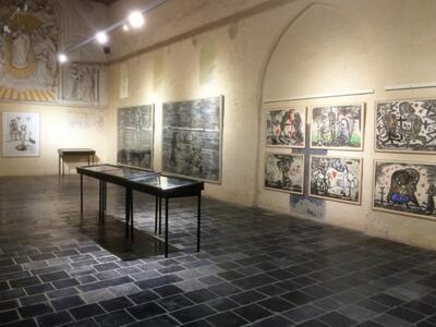Tentoonstelling ’Een Wandeling’ van de Antwerpse kunstenaar Fred Bervoets in de Gasthuiskapel te Borgloon