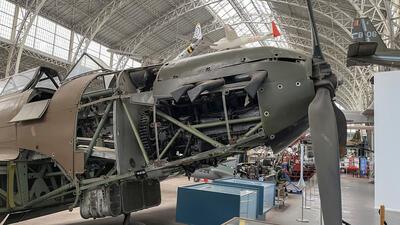 Een zeldzaamheid: een exemplaar van de Britse bommenwerper Fairey Battle, geassembleerd met onderdelen uit Canada en Australië