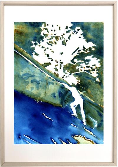 Stephanie Gildemyn, Sisyphus 1, 2019, glycéeprint op Hahnemühle 300 gr., 43 x 30,7 cm
