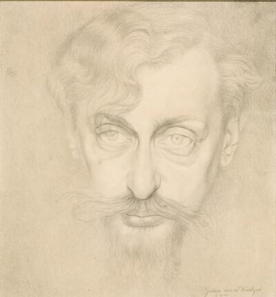 Gustave Van de Woestyne, Portret van Karel van de Woestijne, 1910, potlood op papier, 293 x 263 mm Aangekocht in 2008