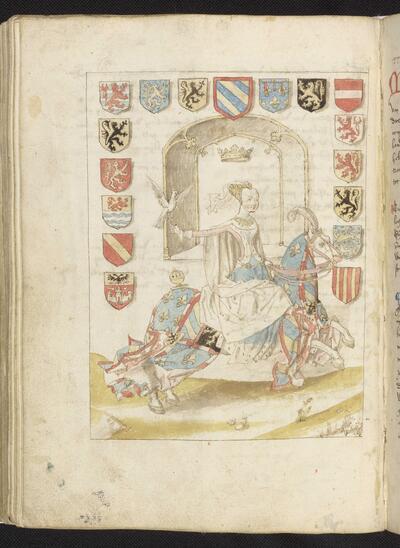 Chroniques de Flandre KBR - ms. 13073-74: Maria van Bourgondië